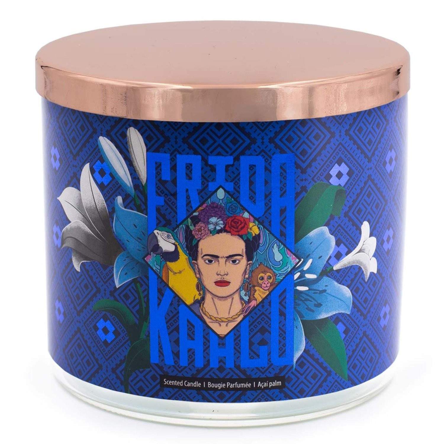 Frida Kahlo duftlys – kunstnerisk glassdesign