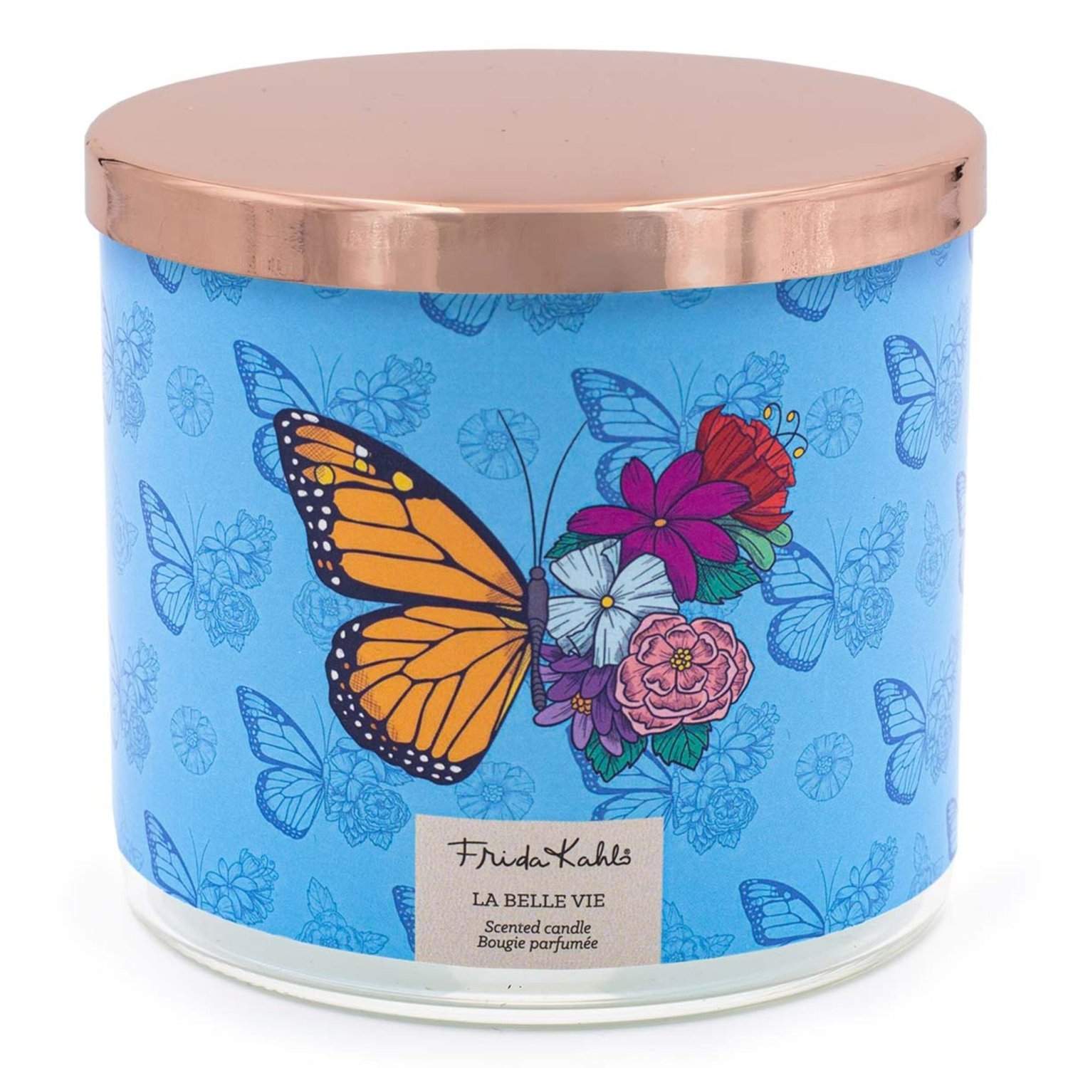 Frida Kahlo duftlys – kunstnerisk glassdesign