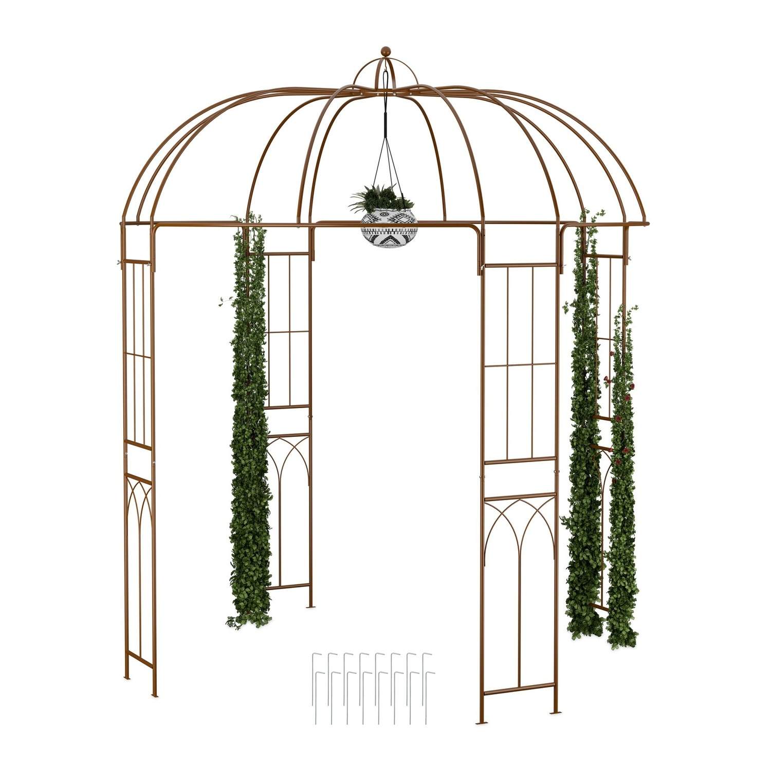 Fuglebur i metall – romantisk lysthusdesign