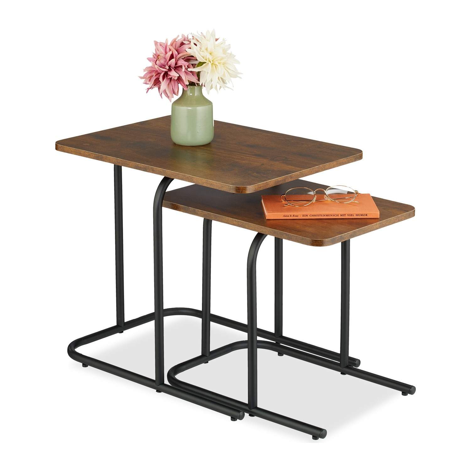 Hekkebord med treeffekt – sett med 2, allsidig design