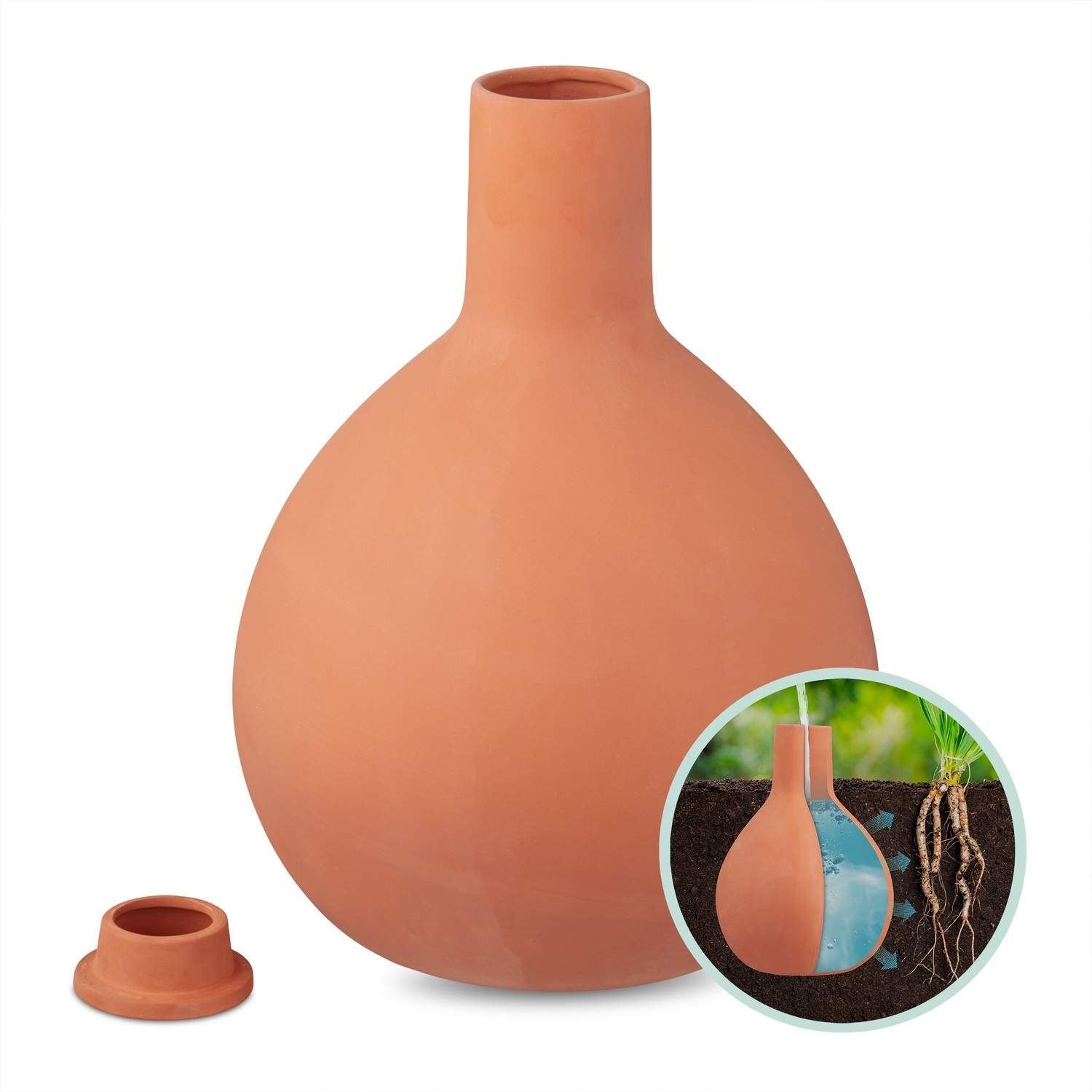Stor leire Olla for effektiv 7,5L plantevanning