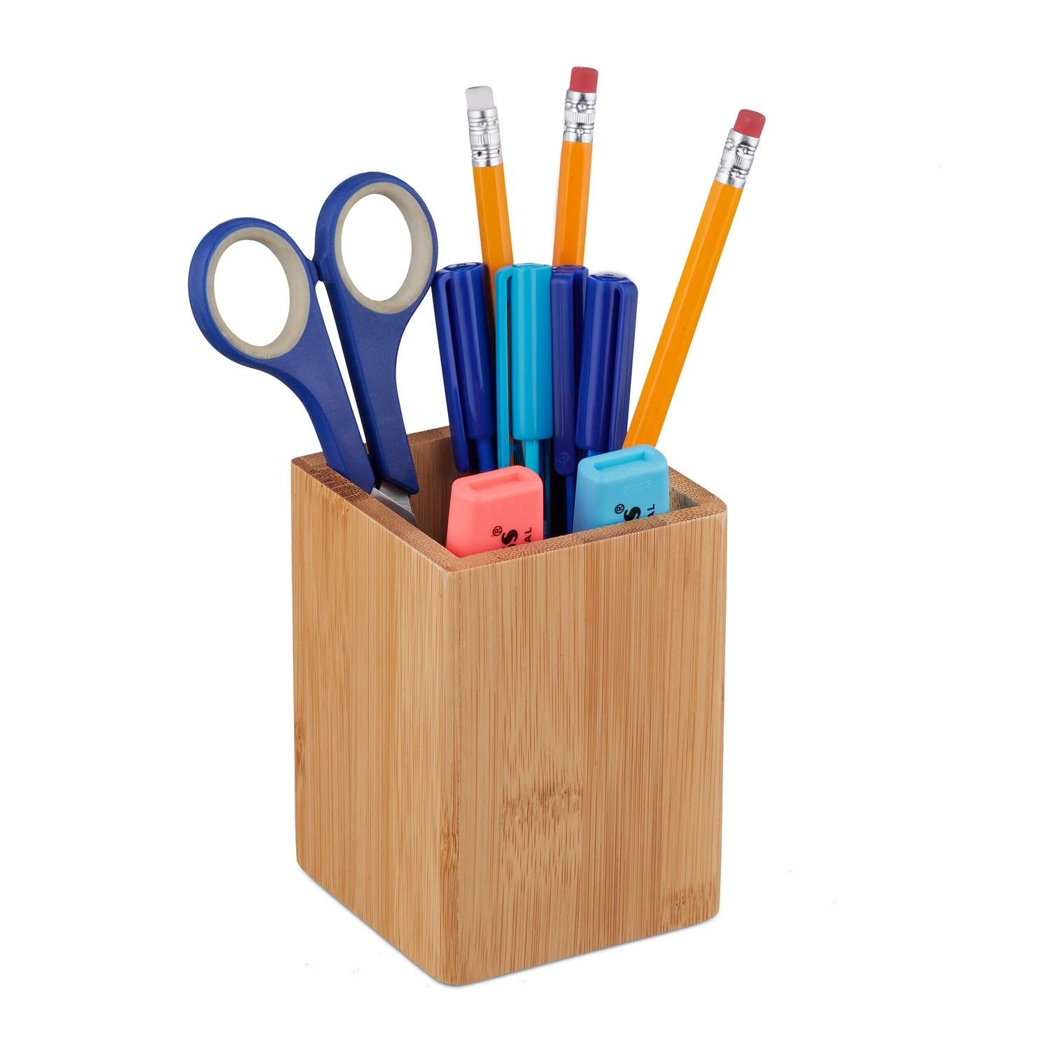 Bambus Desk Organizer – Ryddig penn og sminkeholder