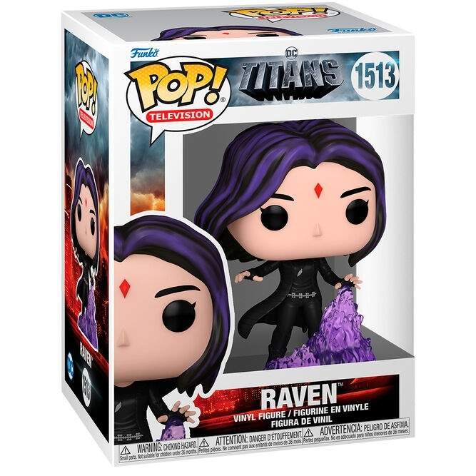 POP Titans Raven Figur – Samlerbart actionleketøy, 4-tommers størrelse