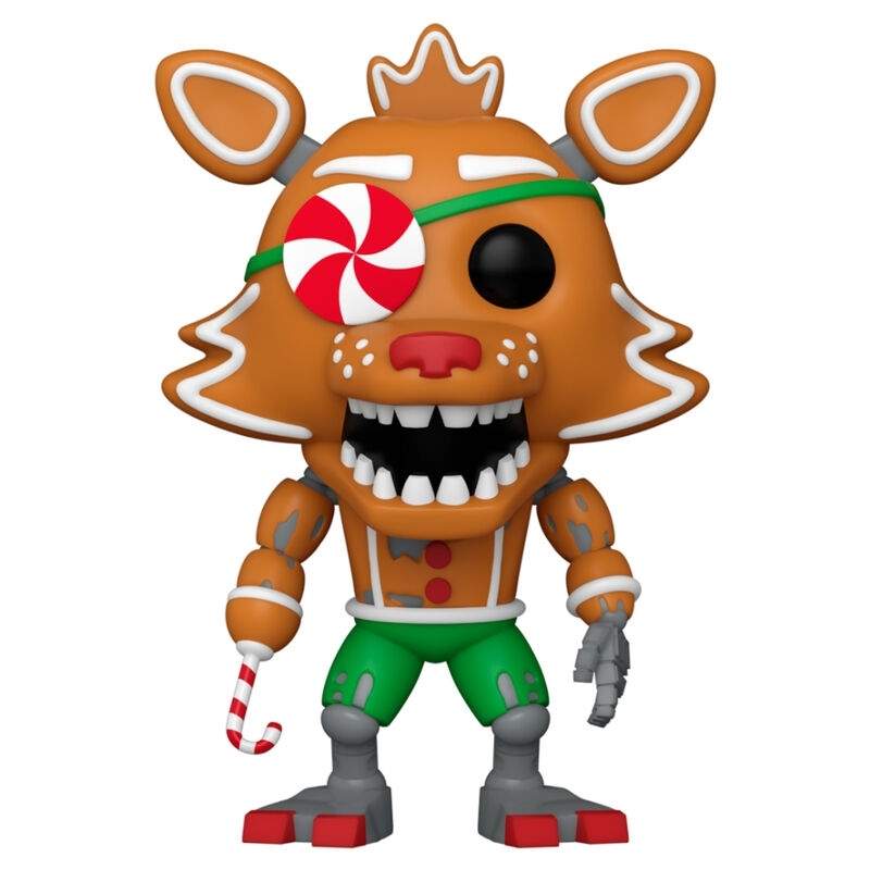 Fem netter på Freddy's Gingerbread Foxy Holiday Figur