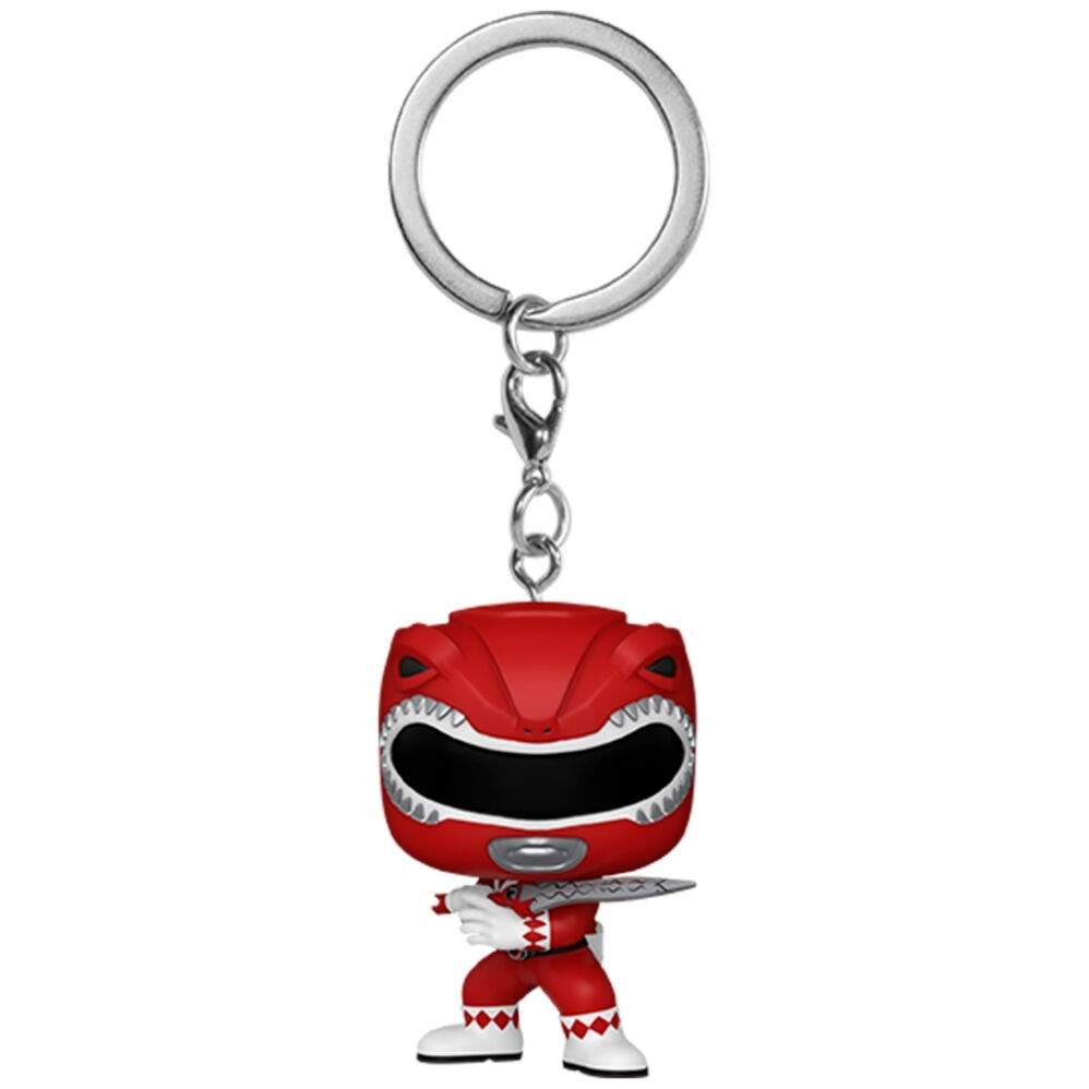 Power Rangers 30-årsjubileum Red Ranger Pocket POP nøkkelring