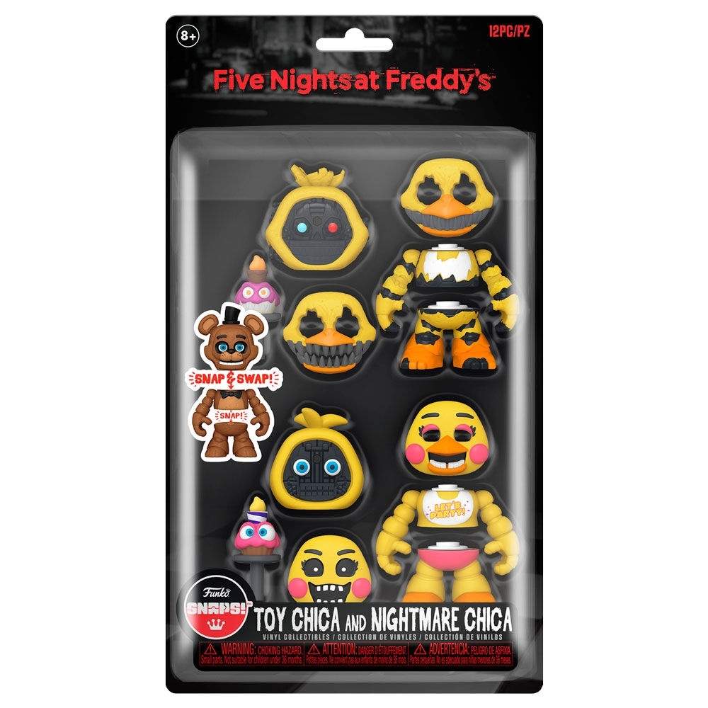 Five Nights at Freddy's Toy Chica og Nightmare Chica Figures Set