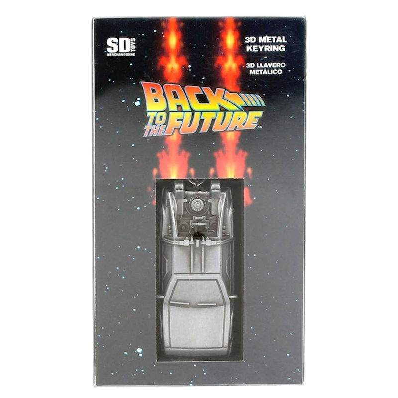 3D-metallnøkkelring av Back to the Future Delorean-modellen