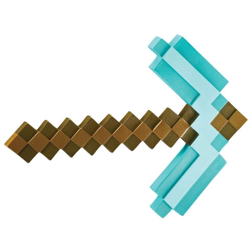 Minecraft hakke 50 cm, slitesterkt verktøy for bygging og gruvedrift