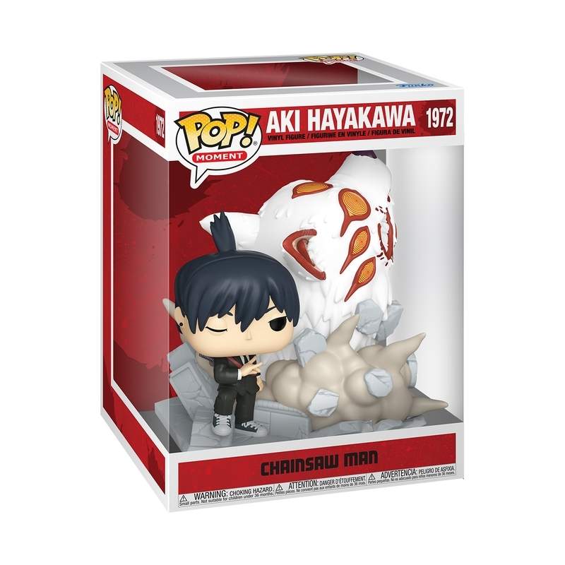 Motorsagmann Aki vinylfigur med Fox Devil Design