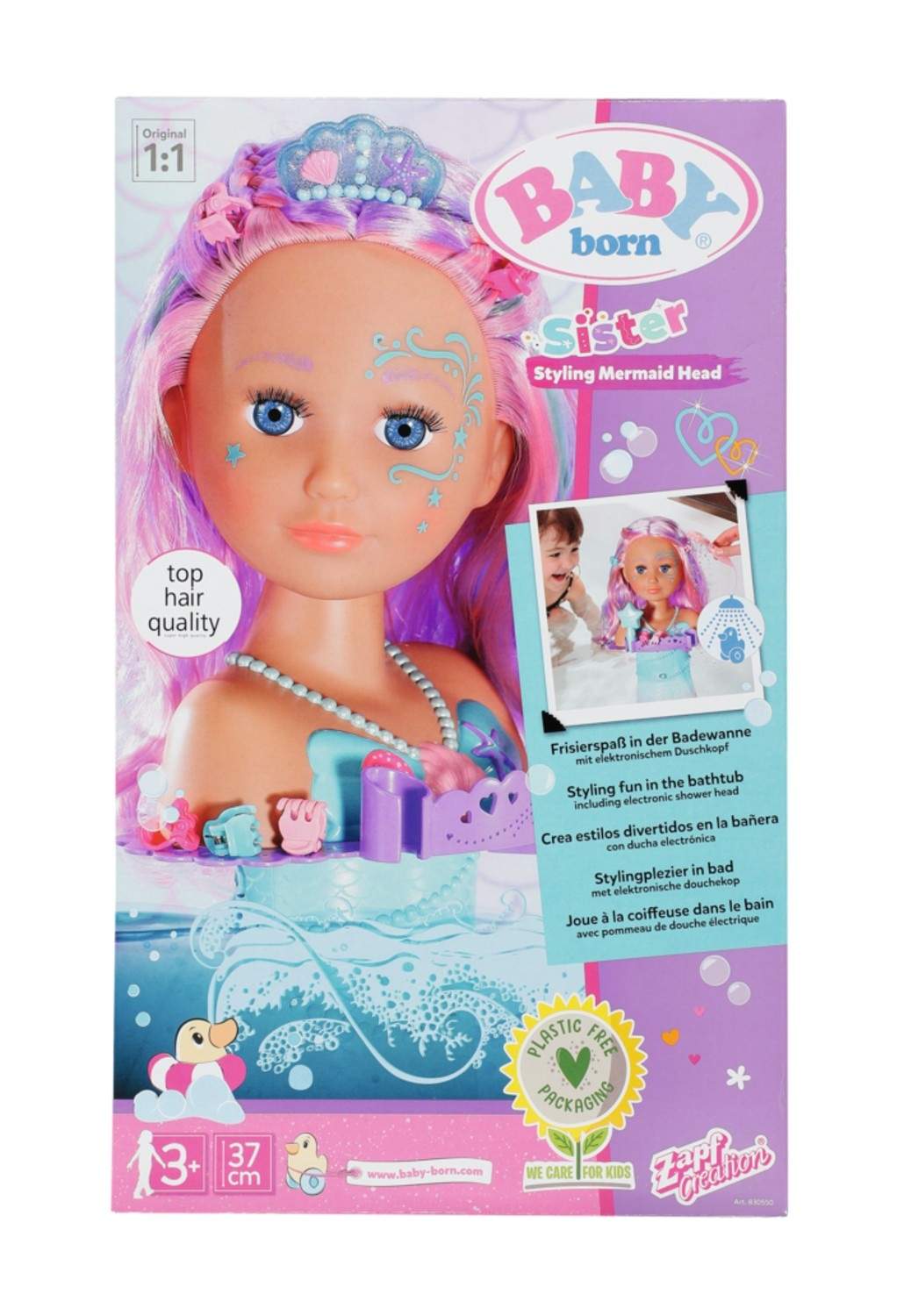 Mermaid Styling Head for kreativ hårlek og stylingmoro