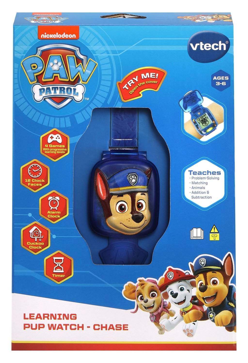 Paw Patrol Educational Watch for Kids, interaktivt læringsverktøy