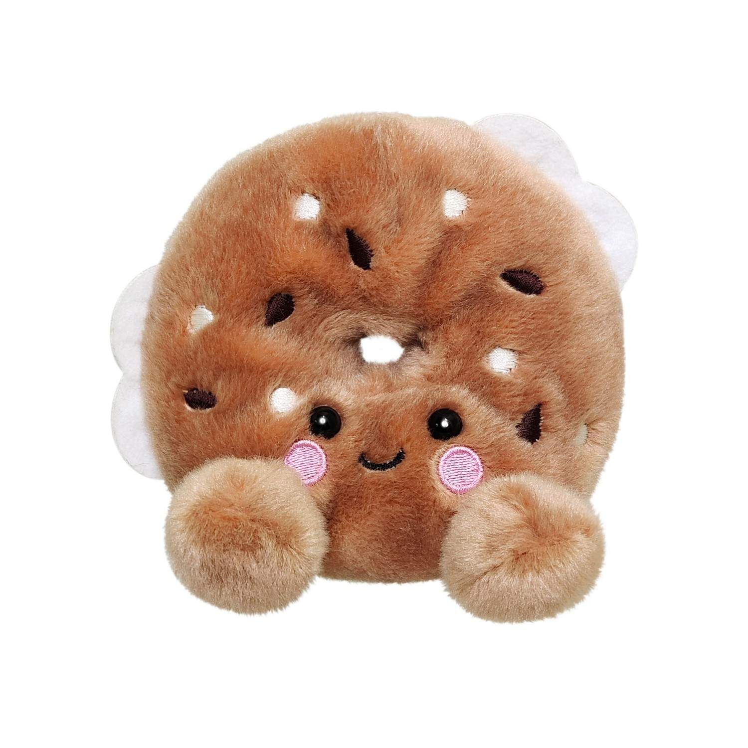 Palm Pals Plysjlekebagel, 12 cm mykt kosedyr