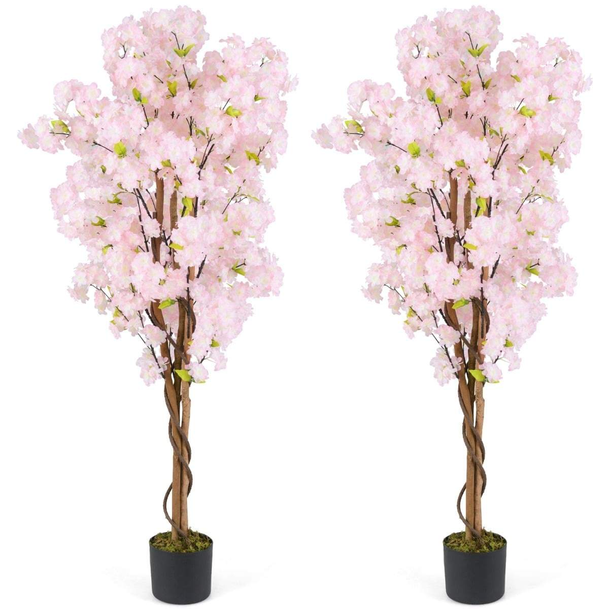 Kunstig kirsebærblomsttresett – 150 cm, rosa blomster