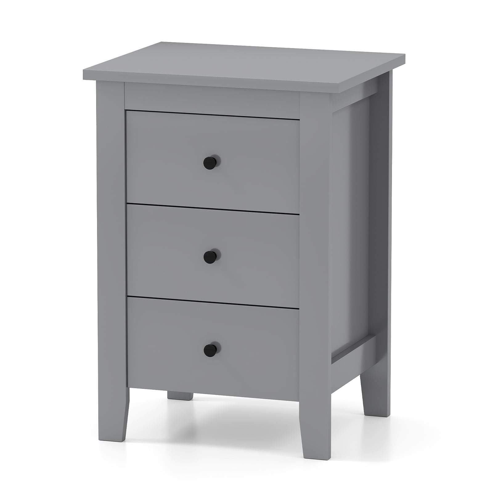 Nattbord med 3 skuffer – Romslig oppbevaring, solid design