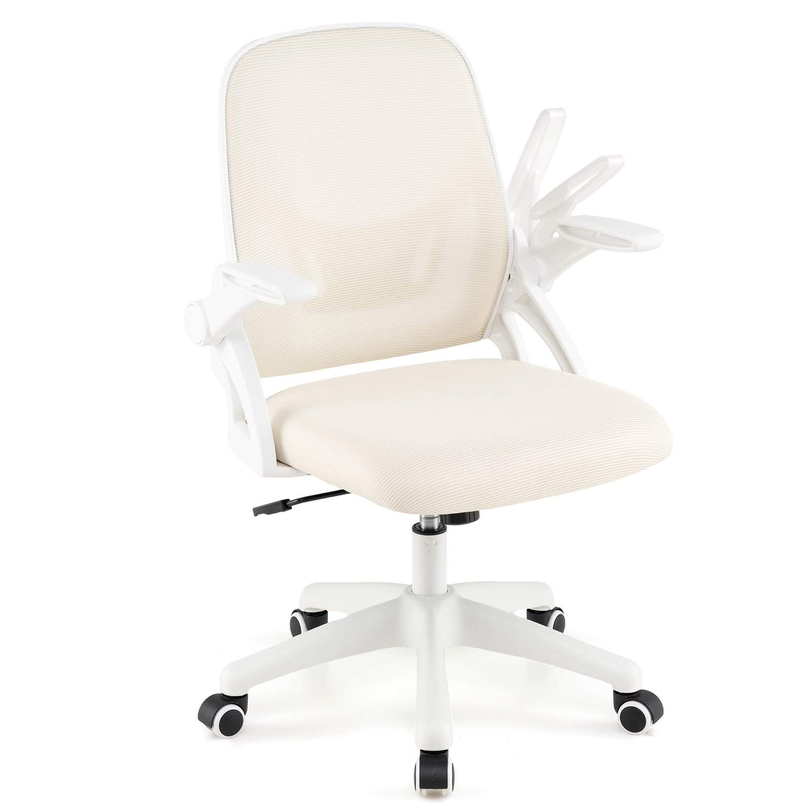 Ergonomisk kontorstol, sammenleggbare armlener og gyngefunksjon