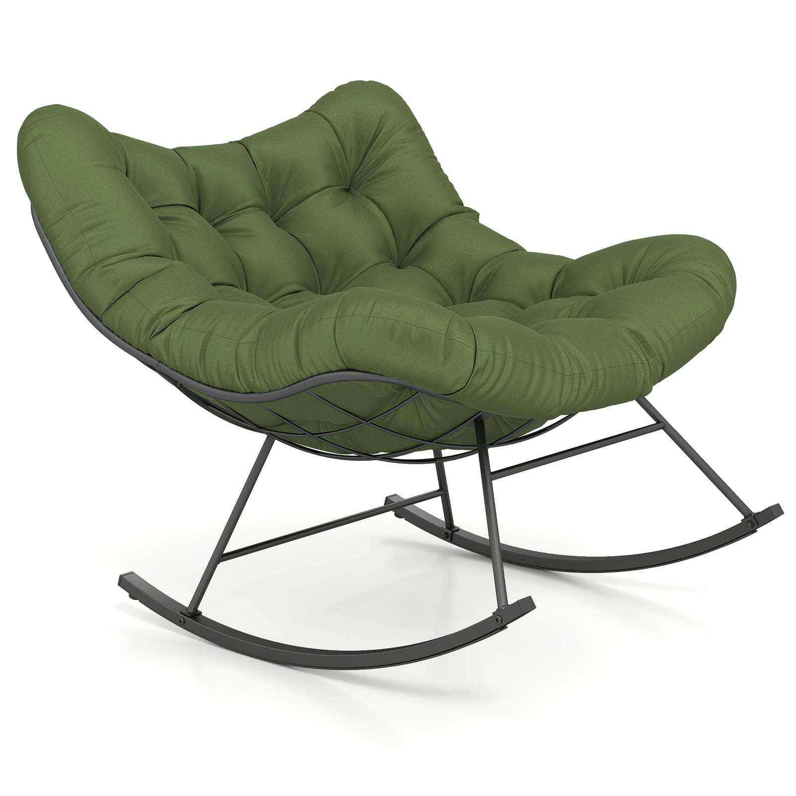 Overdimensjonert Papasan gyngestol – grønn, 205 kg kapasitet