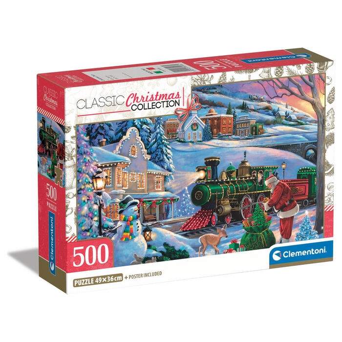 Juletogpuslespill 500 brikker