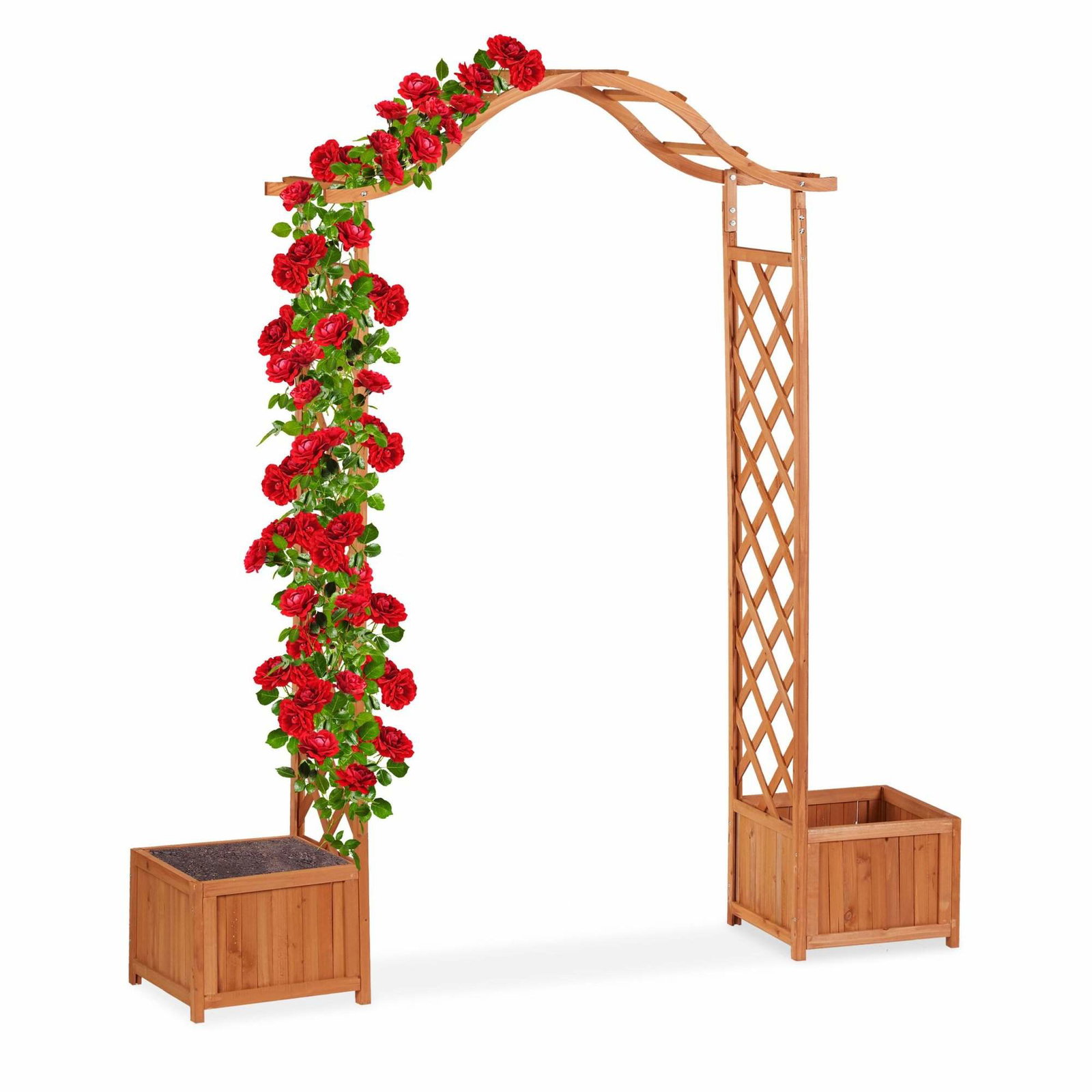 Rosebue i tre med 2 plantekasser