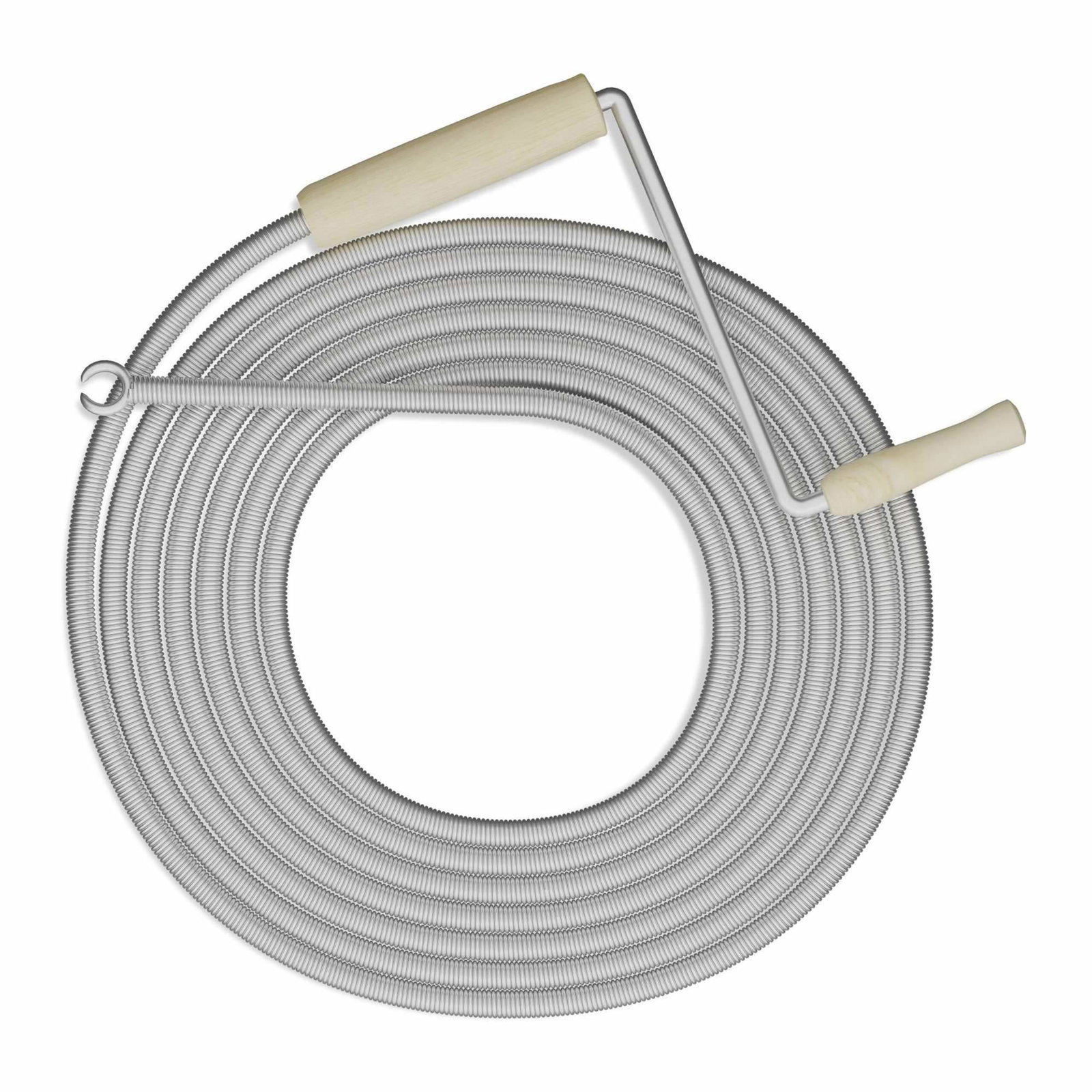 Spiral sveiv og klo for rørrensing