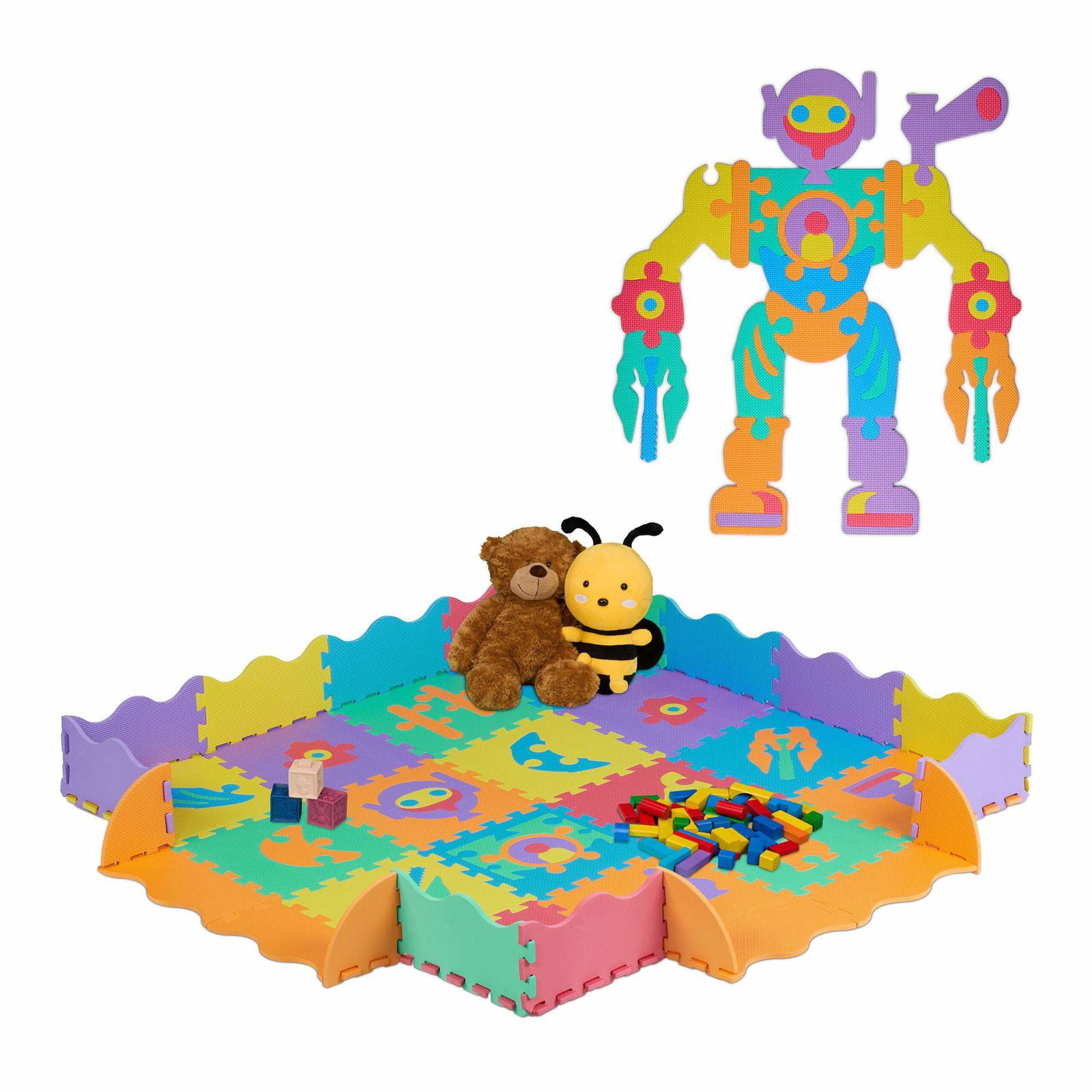Puslespillmatte robotdeler