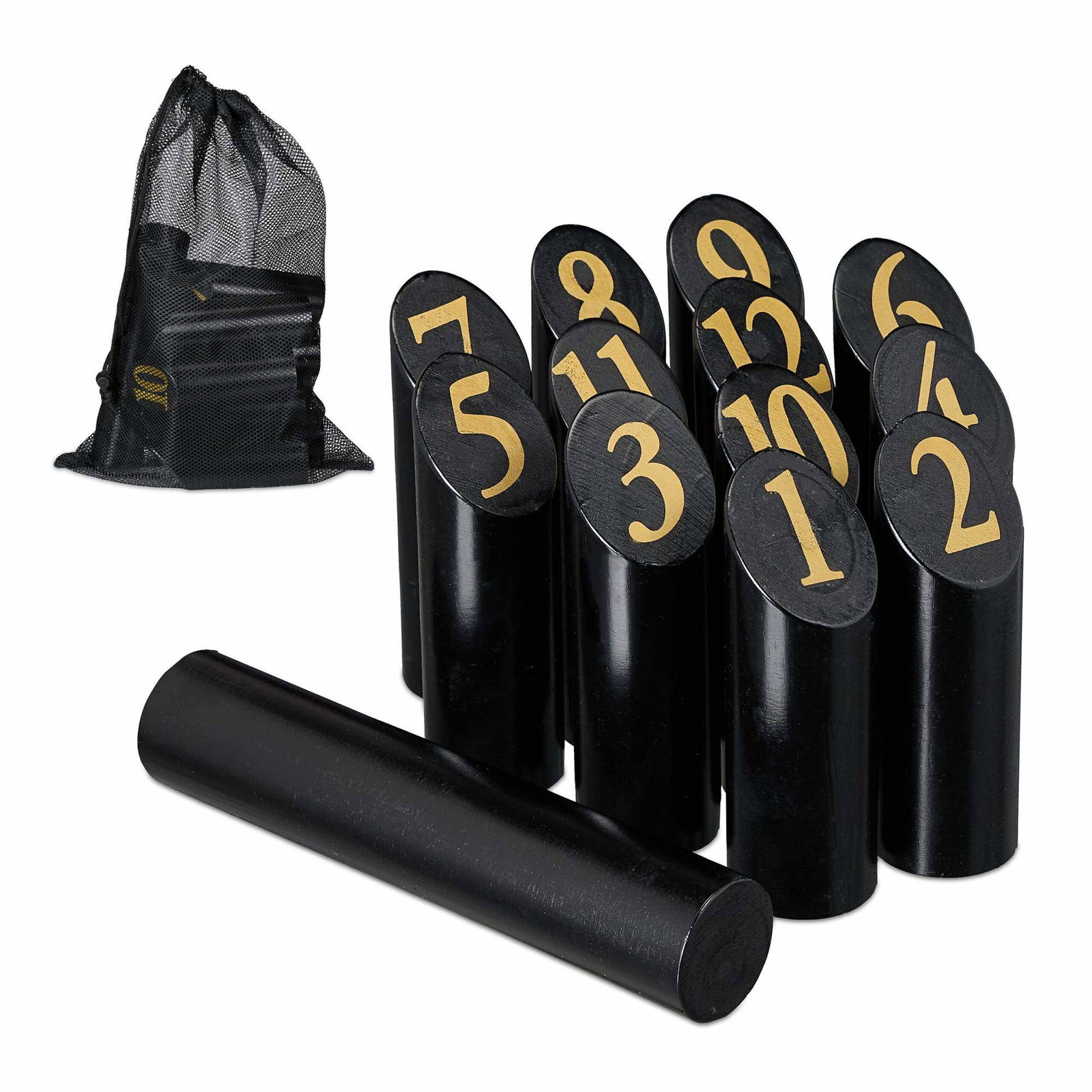 Black Kubb-spill med veske