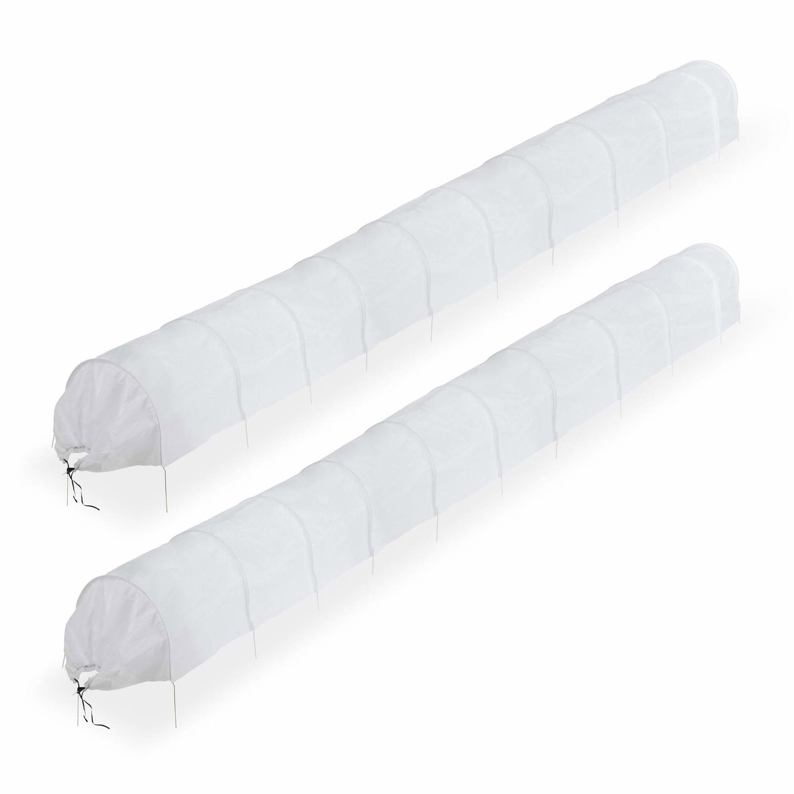 Plantetunnel laget av fleece 7 m sett med 2
