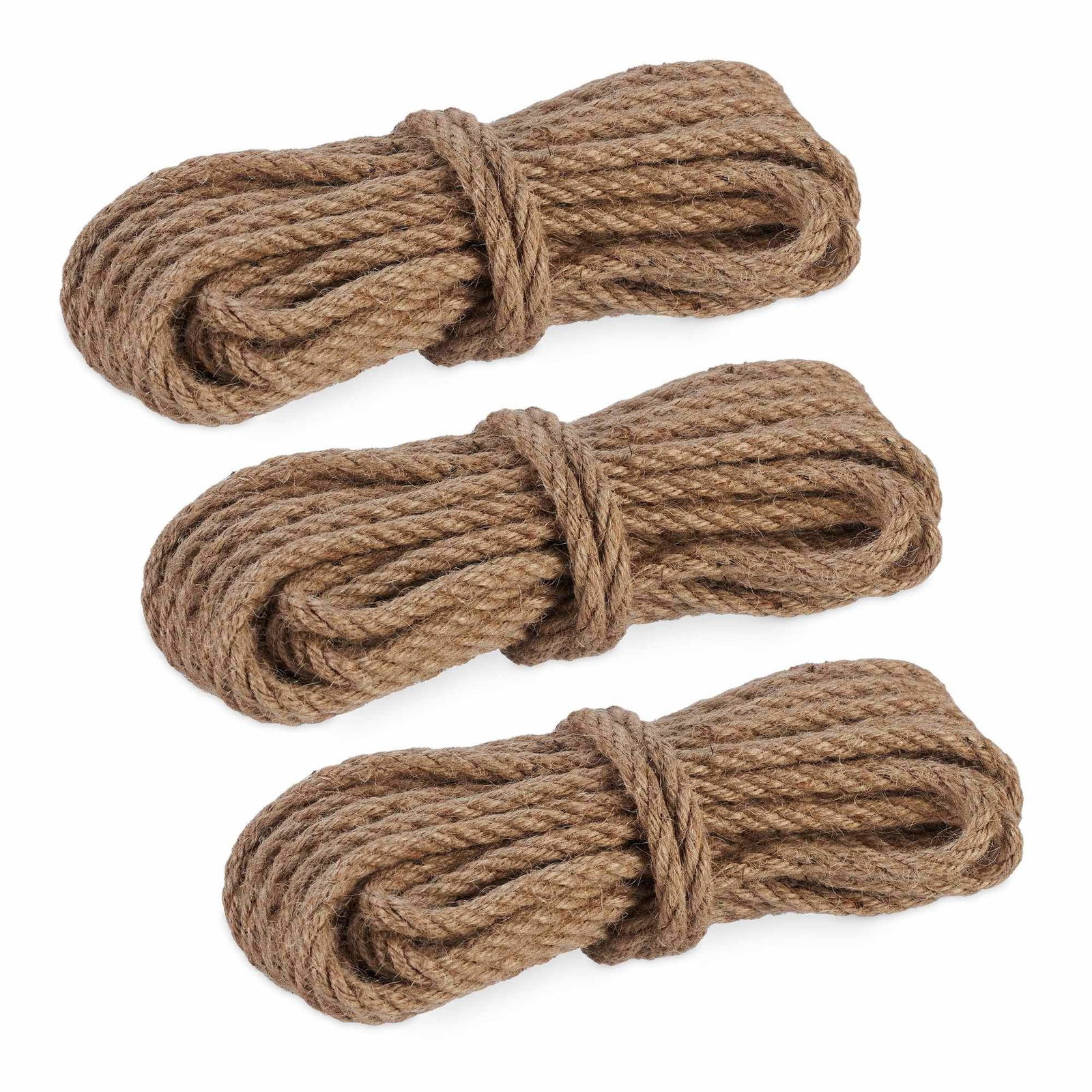 Jute tau 8 mm x 10 m sett med 3