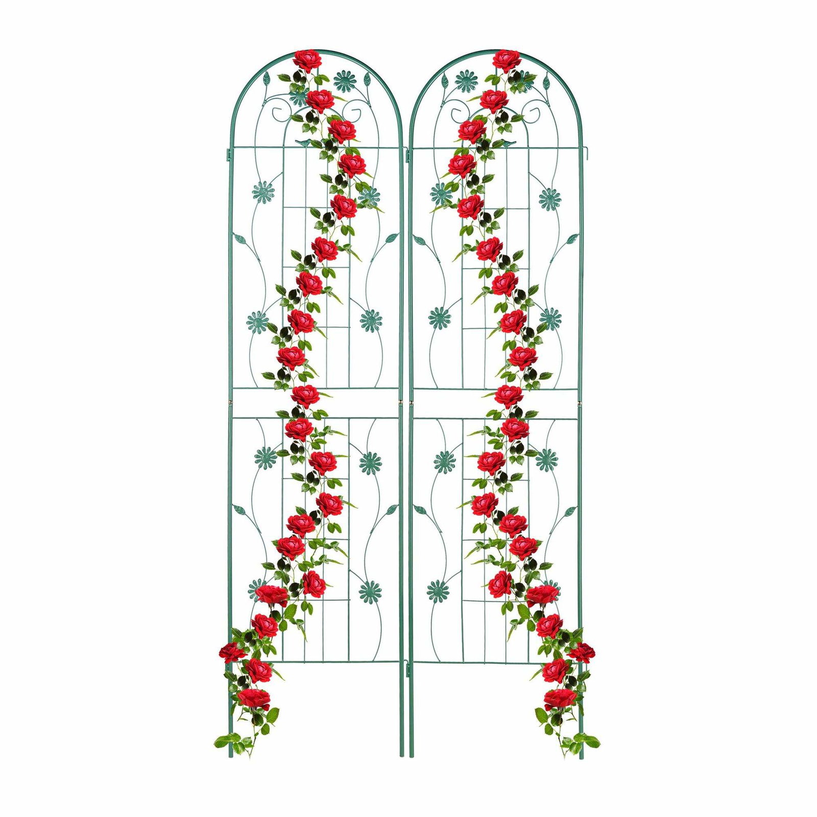 Trellis 200 cm sett med 2 grønne