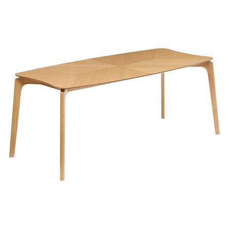 Spisebord 180x90 cm – Eikefiner, uregelmessig form