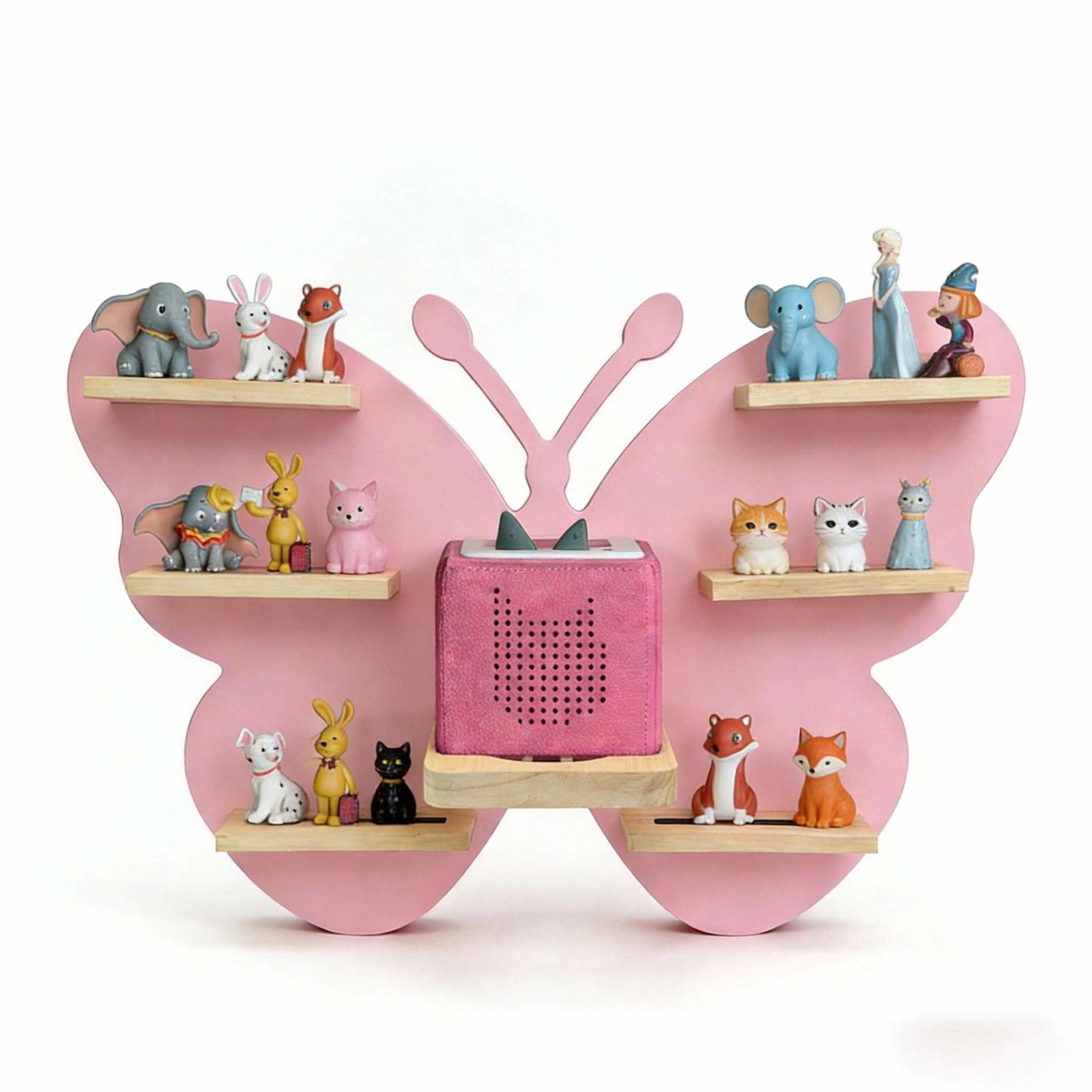 Toniebox vegghylle – Plass til 35 figurer, magnetstriper
