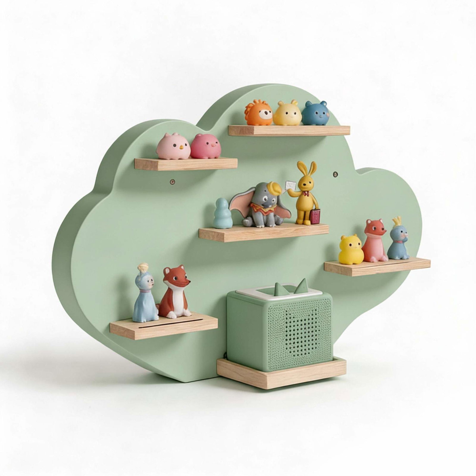Toniebox Cloud Shelf – Plass til 20 figurer, magnetisk oppbevaring