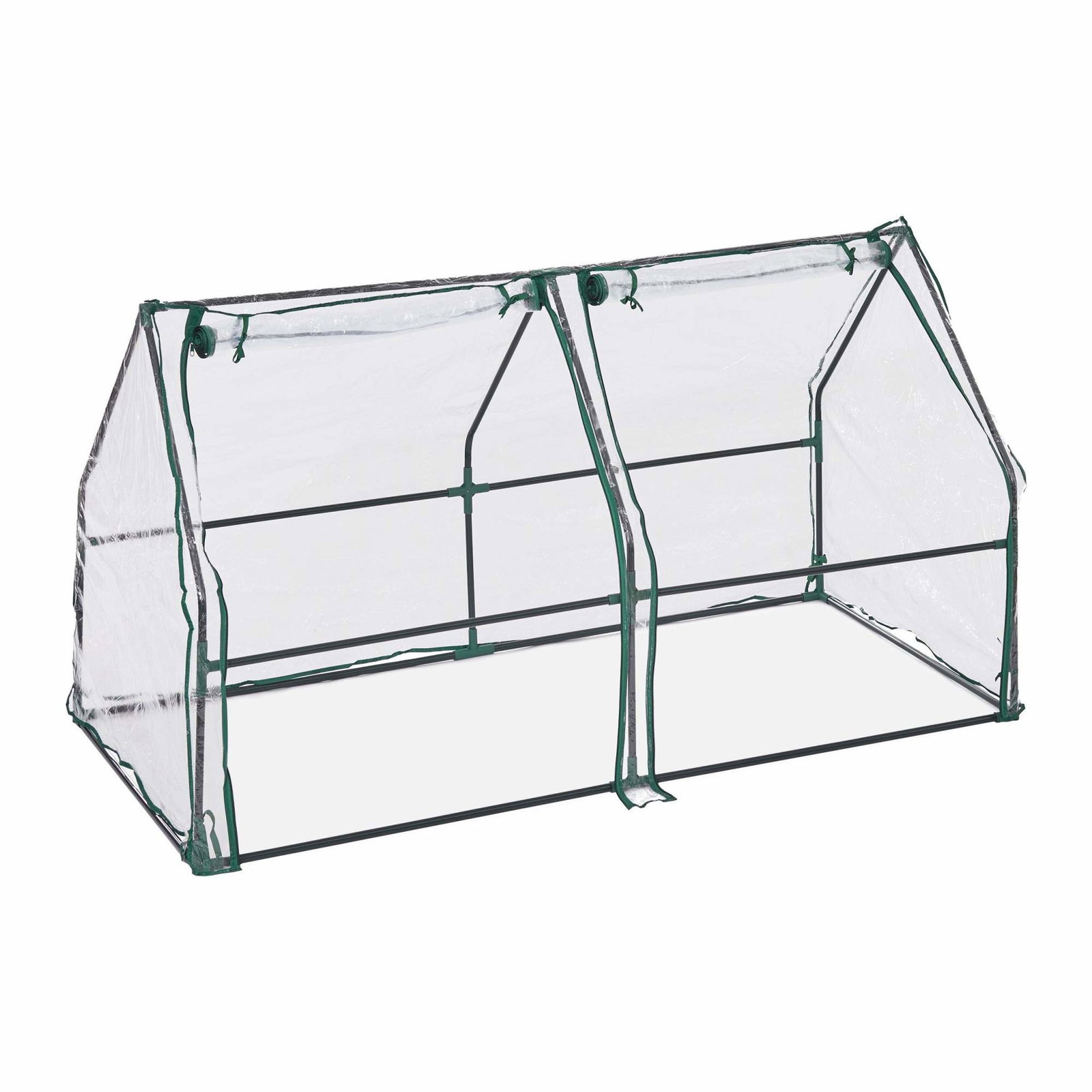 Plast drivhus PVC med 2 dører