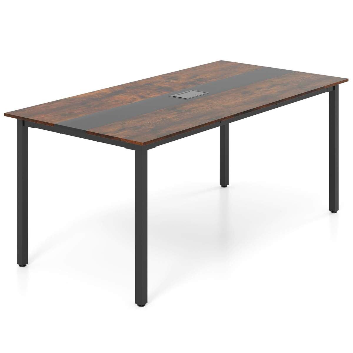 Konferansebord 180x90 cm – Plass til 8–10 personer, Kabelhåndtering