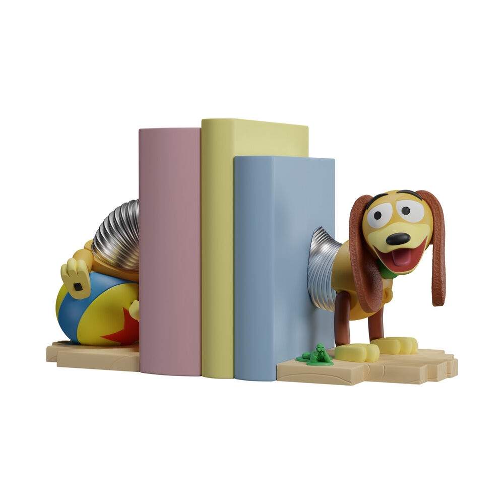 Toy Story Slinky Resin Bokstøtter – Håndmalte, 2-delers sett