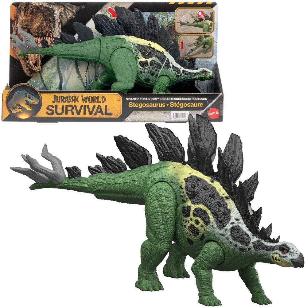 Stegosaurus-dinosaurleke – 35,6 cm, actionfunksjoner
