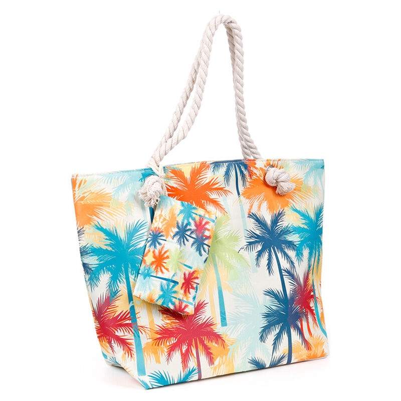 Palm Trees strandveskesett – bomull og polyester, 3 deler
