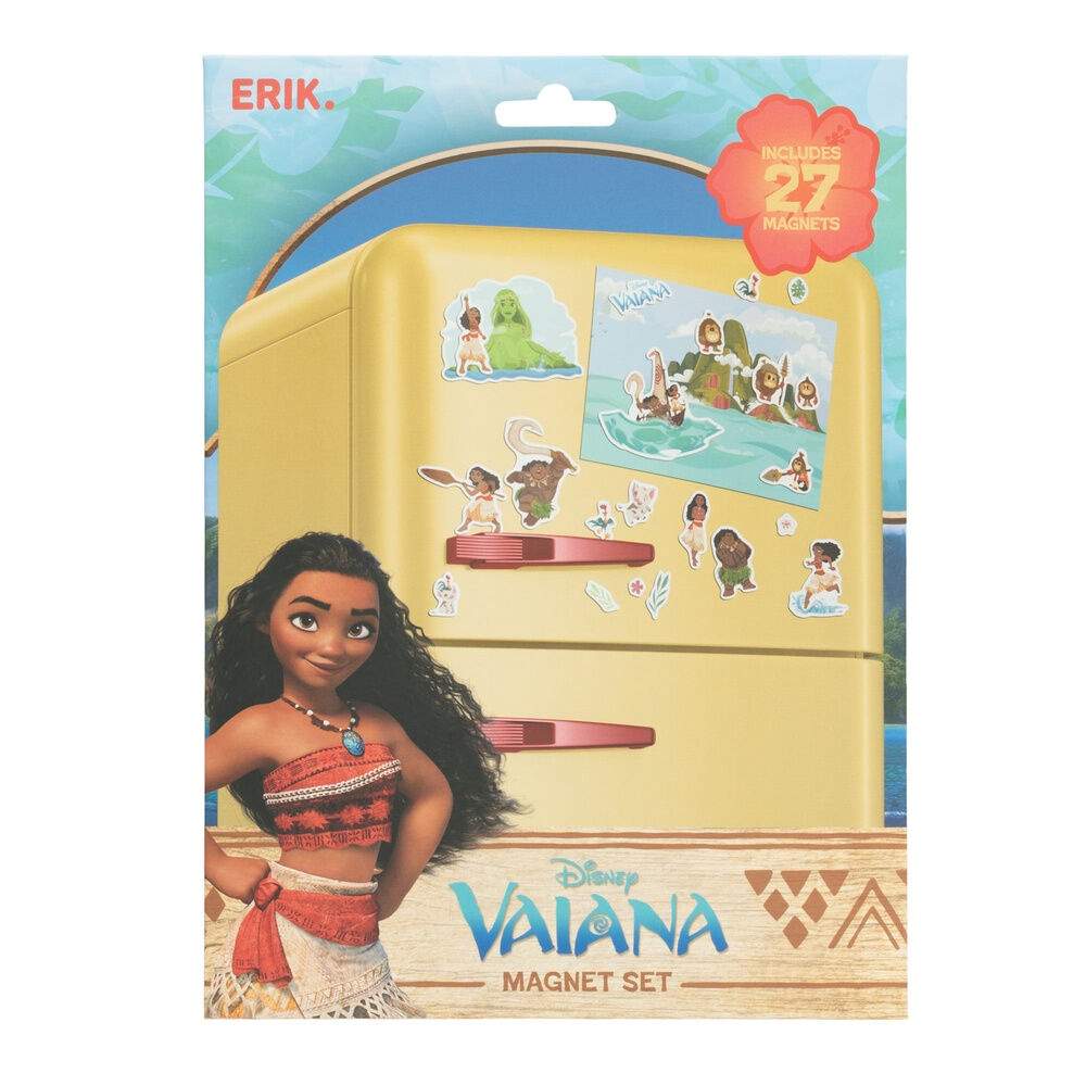 Vaiana utstansede magnetsett – 3 ark, enkel sceneoppretting