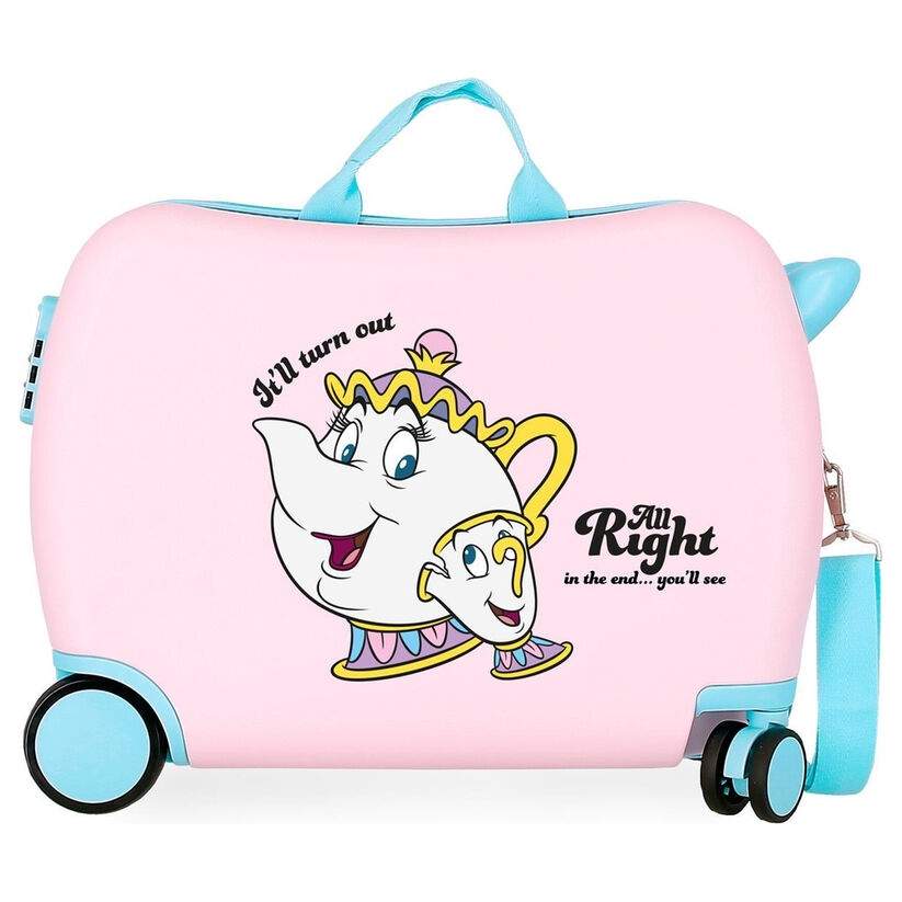 Disney Skjønnheten og udyret Chip All Right ABS-trillekoffert 50 cm