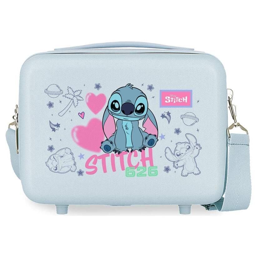 Disney Stitch Hearts ABS tilpasningsdyktig skjønnhetsetui 29 cm