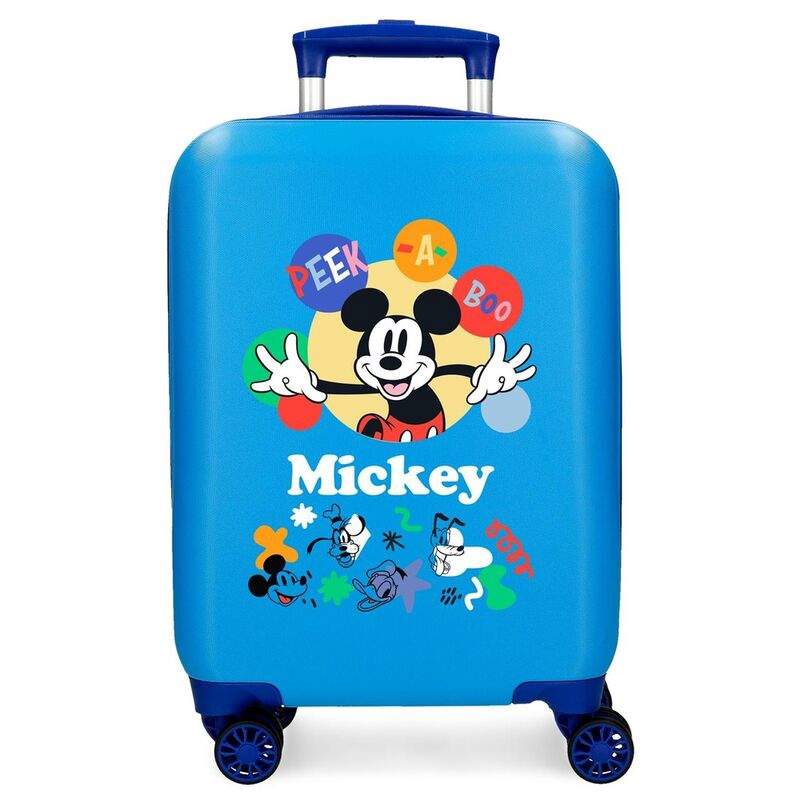 Mikke Mus ABS-trollekoffert – 50 cm, svingbare hjul