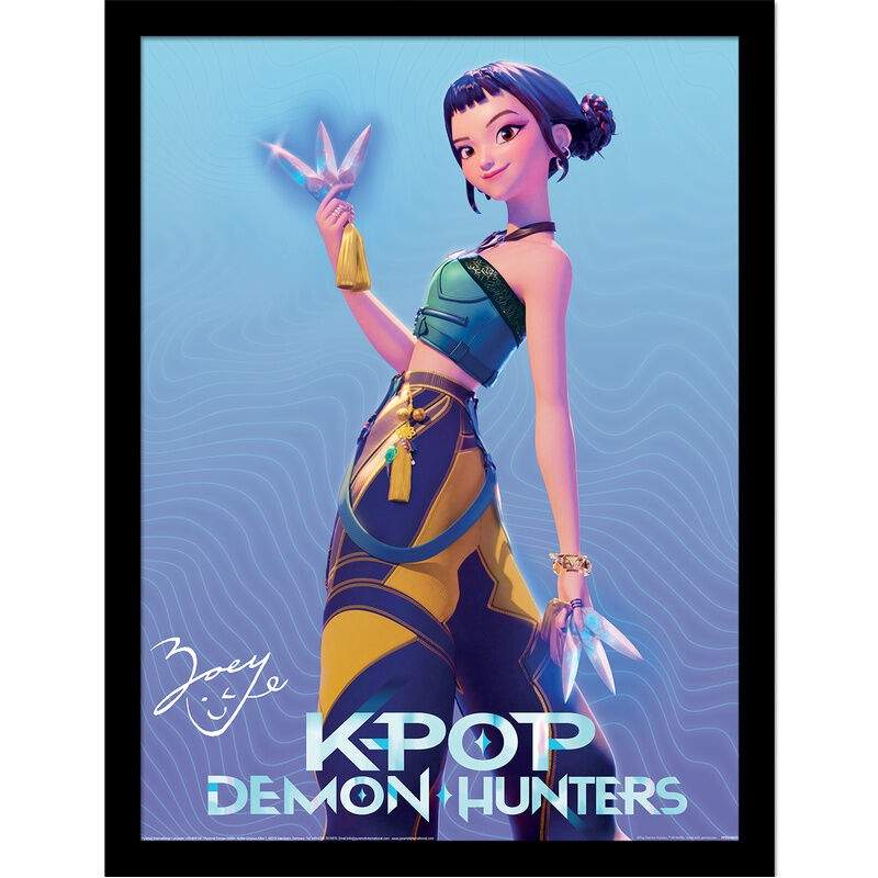 KPop Demon Hunters Zoey Innrammet trykk