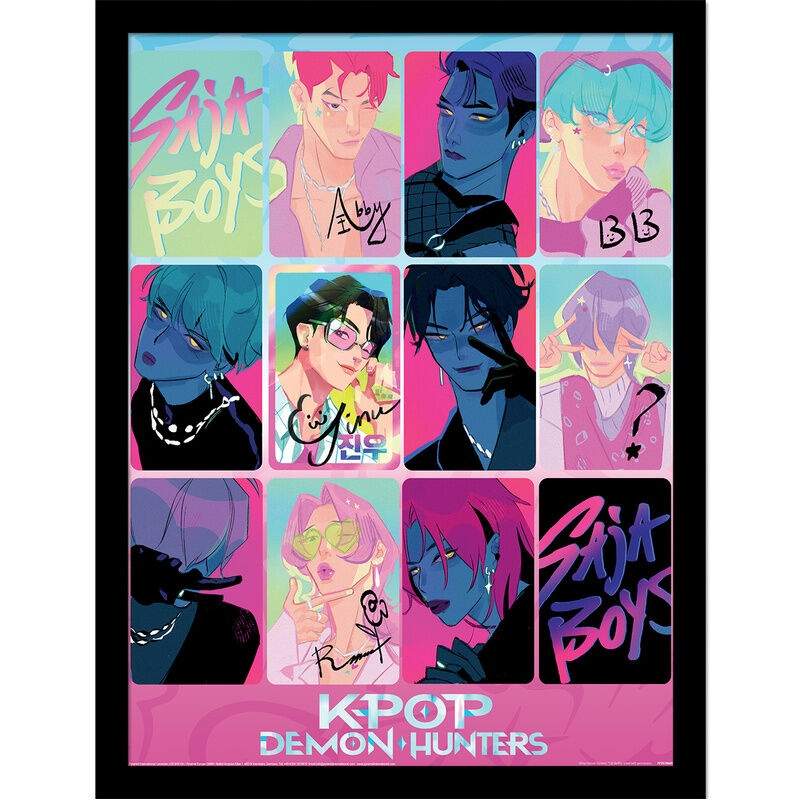 KPop Demon Hunters Lys og Mørk Innrammet trykk