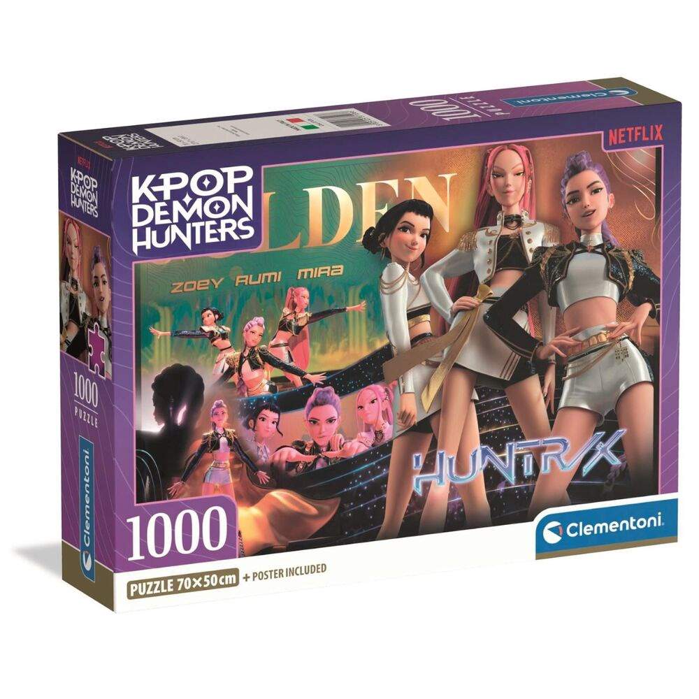 Kpop Demon Hunters 3 puslespill 1000 brikker