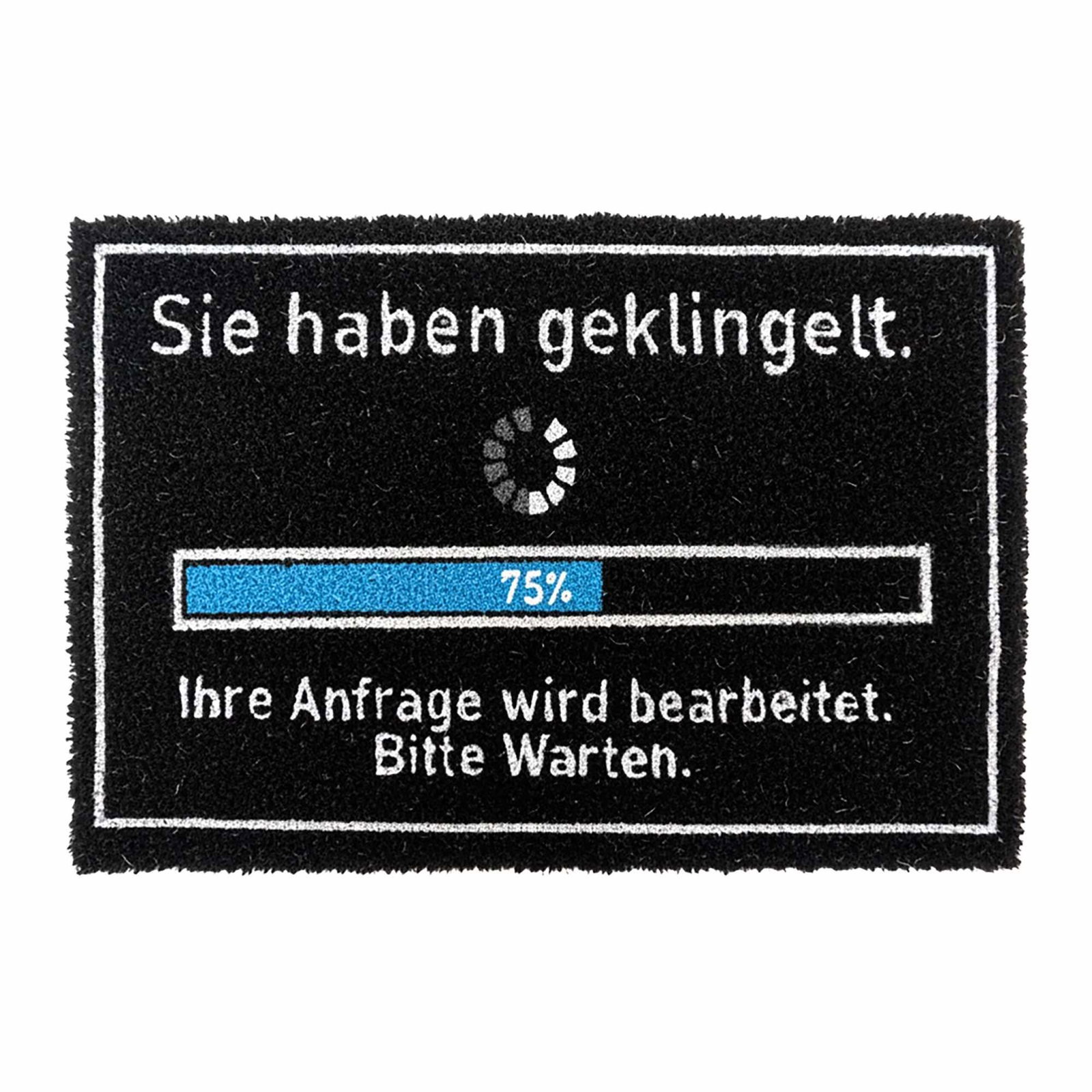 Kokos dørmatte med humoristisk ordtak, 60 x 40 cm
