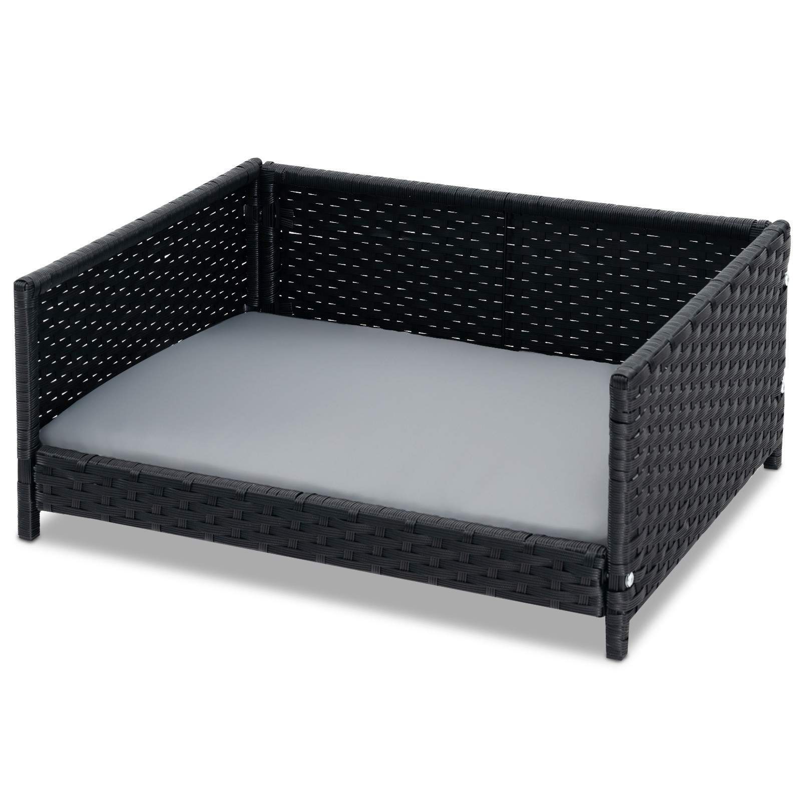 Hundeseng i rotting, sofa, vanntett pute, 62 x 46 cm