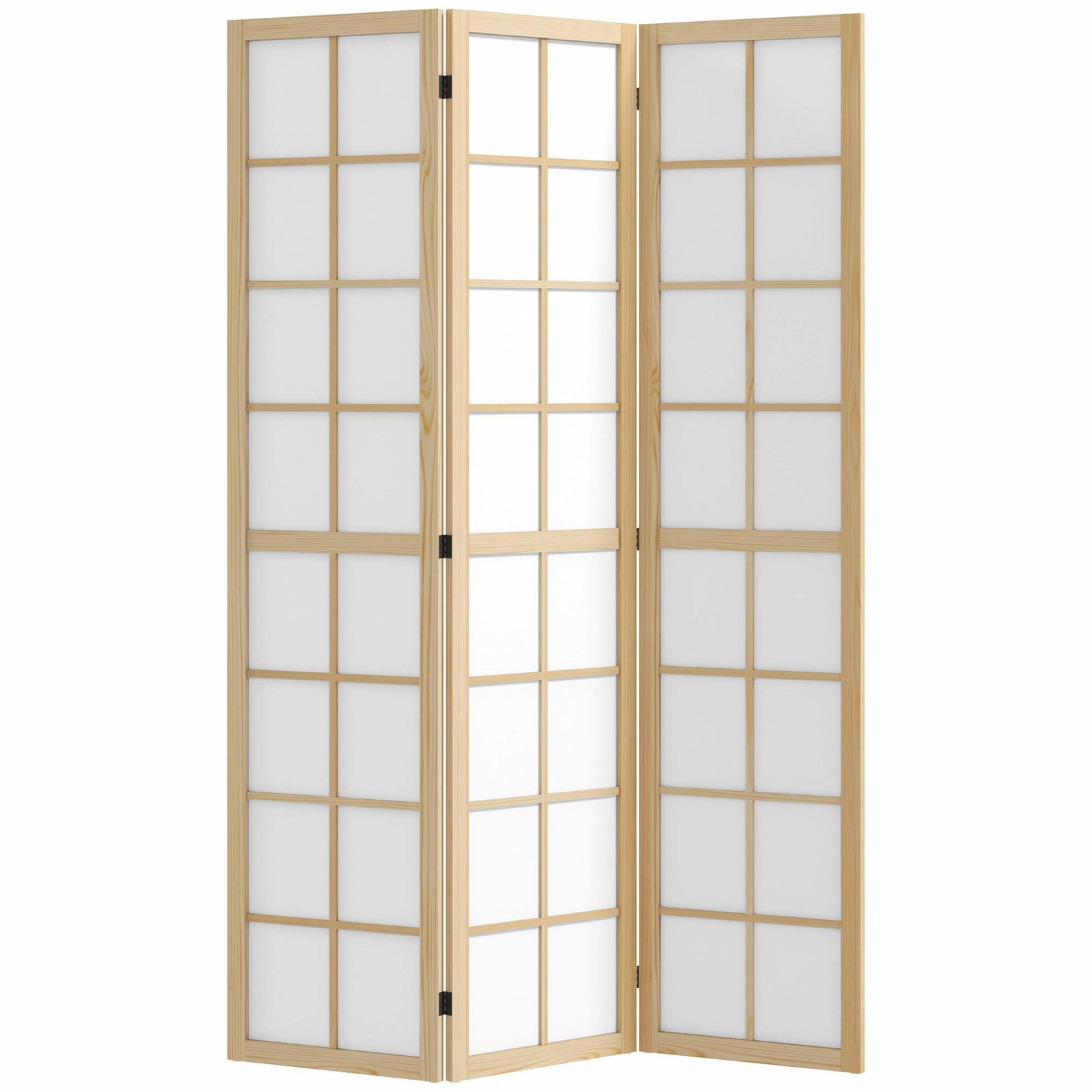 Sammenleggbar romdeler, 3-panels, 120 x 170 cm