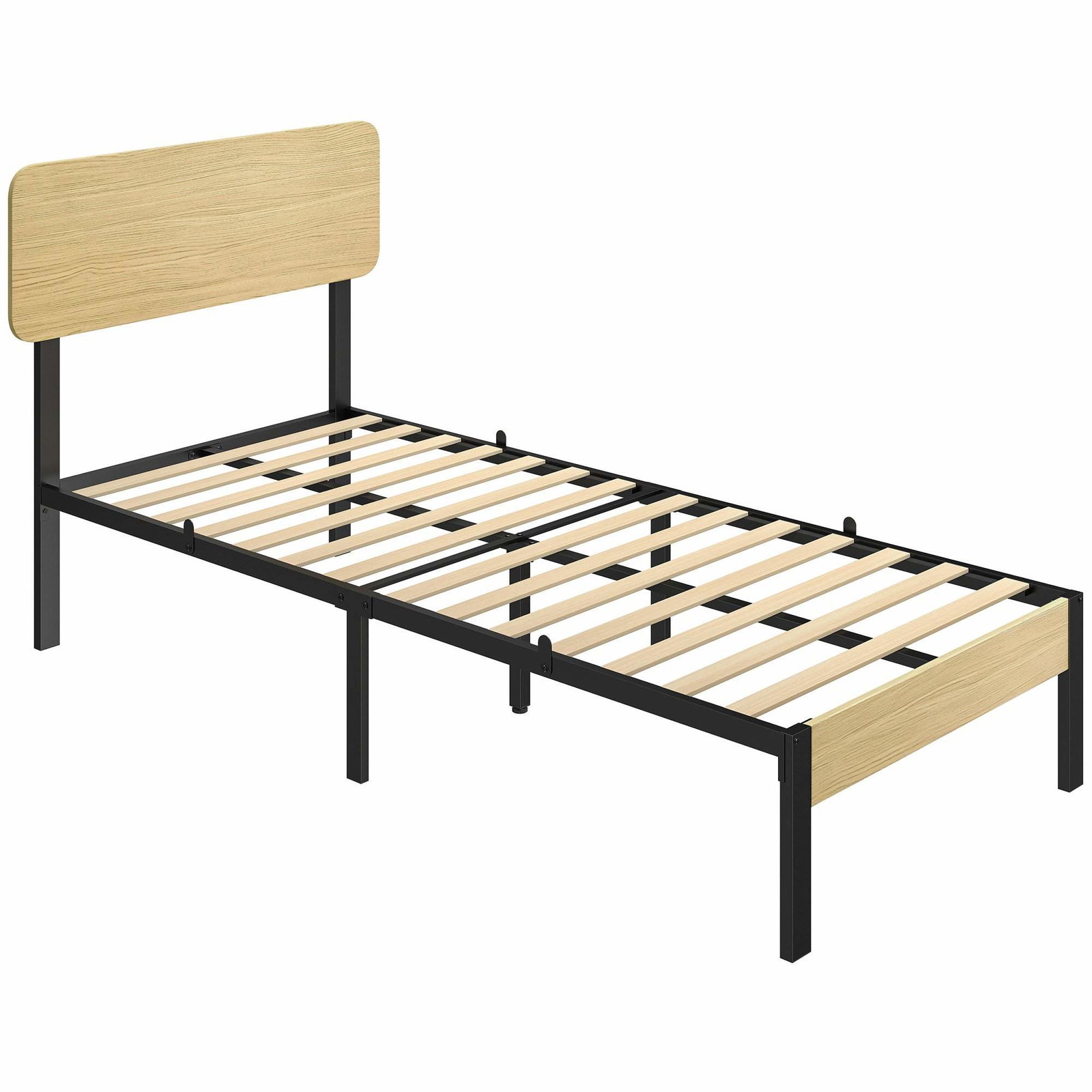Sengeramme for enkeltseng 90 x 200 cm – Metall, Oppbevaring, Hodegavl