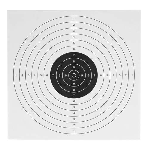 Skytemål 50x50 cm, 100-pakning – offsetpapir