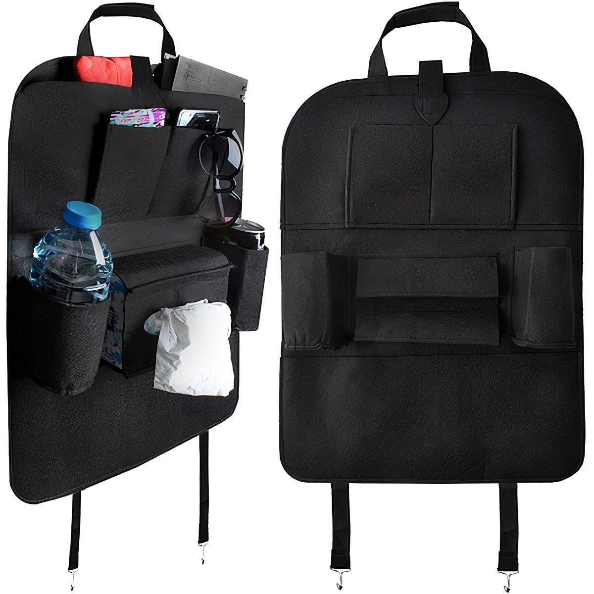 Car Organizer 7 lommer, enkel installasjon, enkel rengjøring