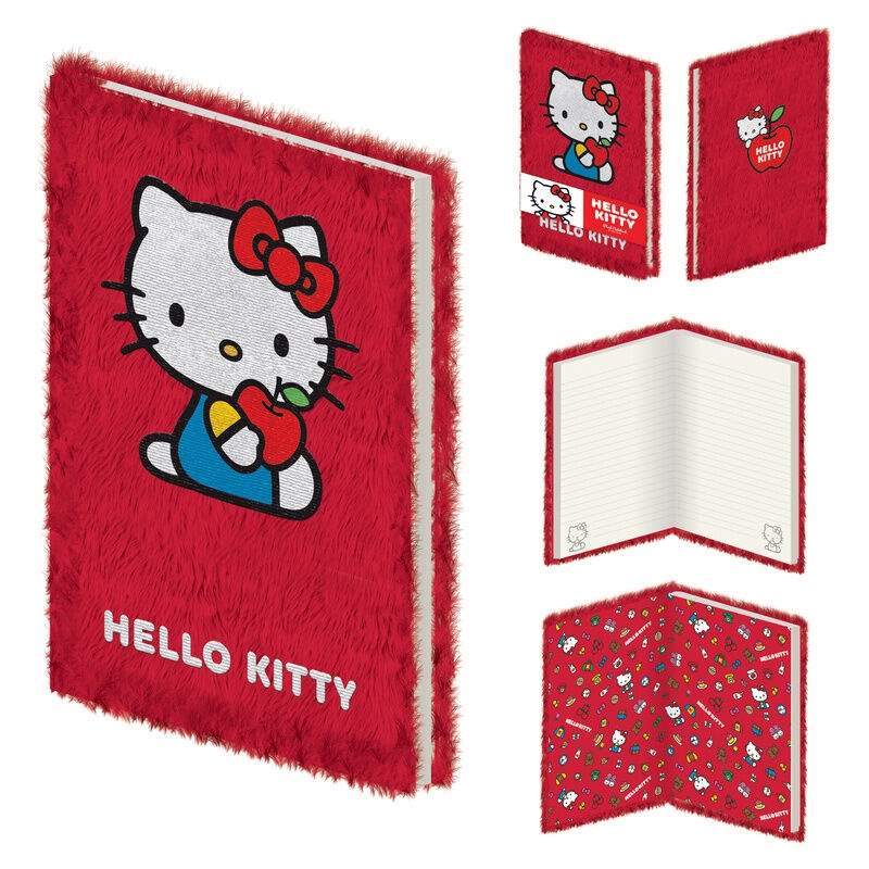 Hello Kitty A5 plysjnotatbok